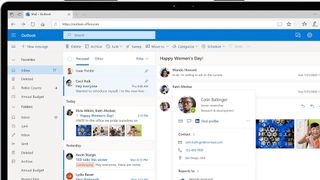 Screenshot des Microsoft Outlook Posteingangs