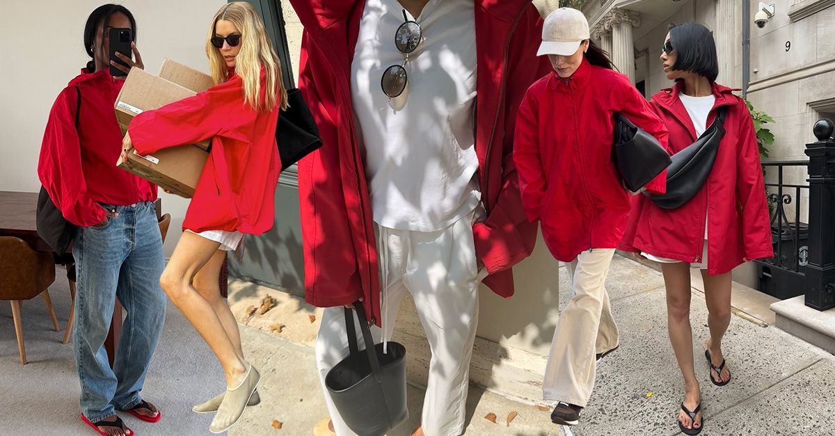 How to Style Red Sporty Jackets Like a Fashion Person This Fall How to Style Red Sporty Jackets Like a Fashion Person This Fall