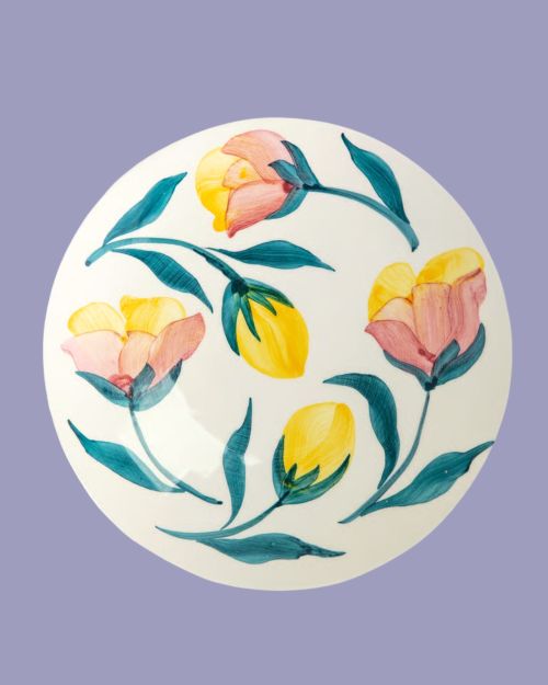 Flowers Tulips Side Plate 