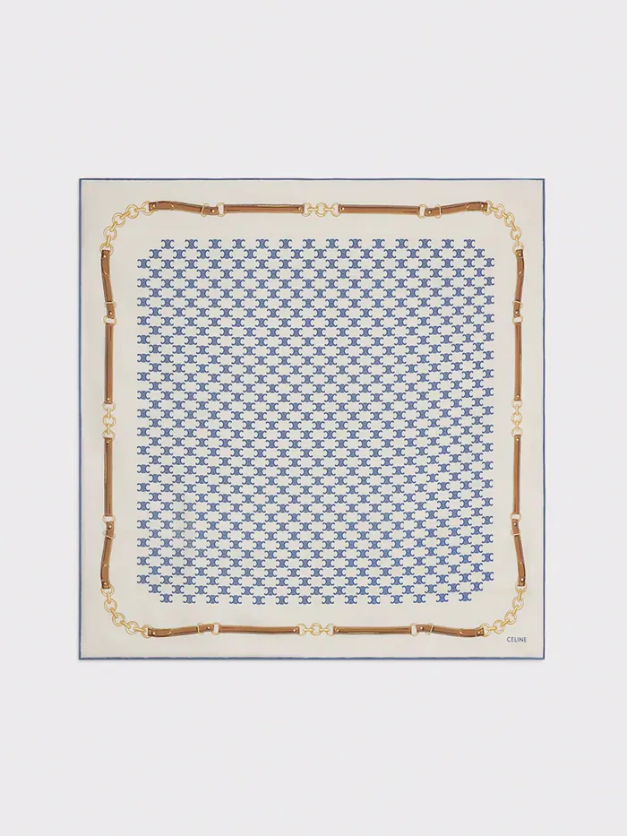 CELINE, Bandana in Heritage Silk Twill