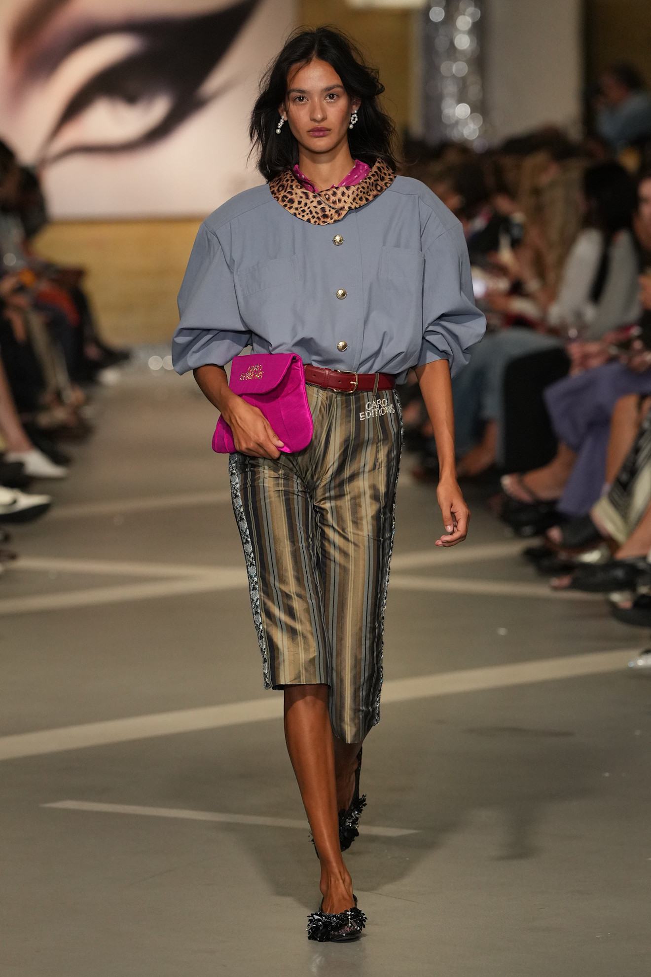 An image of the maximalism trend on the Caro Editions spring/summer 2027 runway.