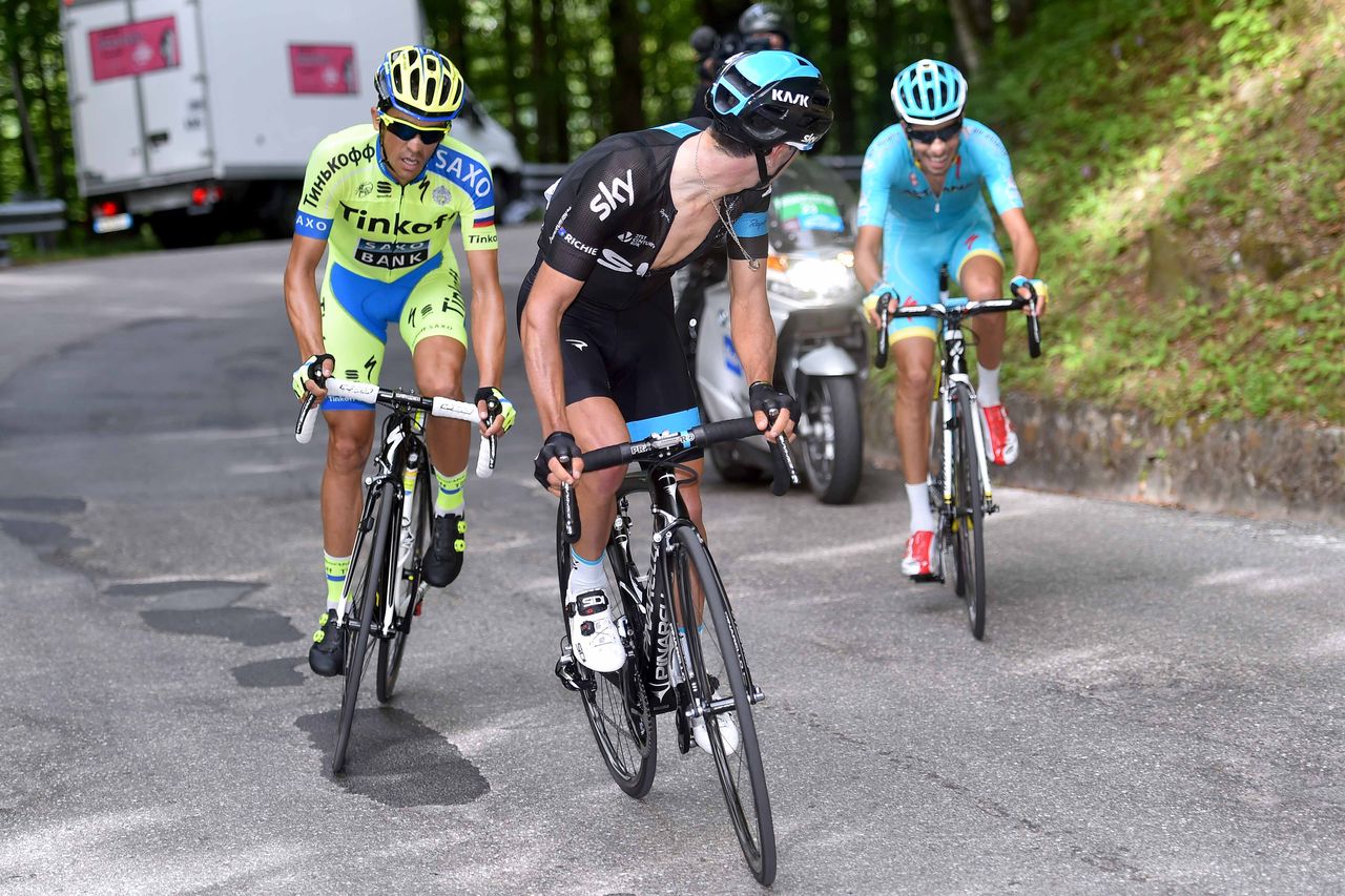 Richie Porte (Sky) puts in a dig