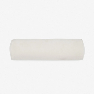 Cream-colored bolster pillow