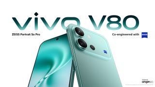 Vivo V80 in text above the phone from the front and back