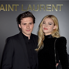 Brooklyn Beckham and Nicola Peltz attends the Saint Laurent show as part of the Paris Fashion Week Womenswear Fall/Winter 2020/2021 on February 25, 2020 in Paris, France