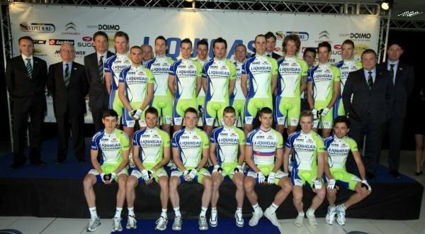 The 2012 Liquigas-Cannondale line-up.