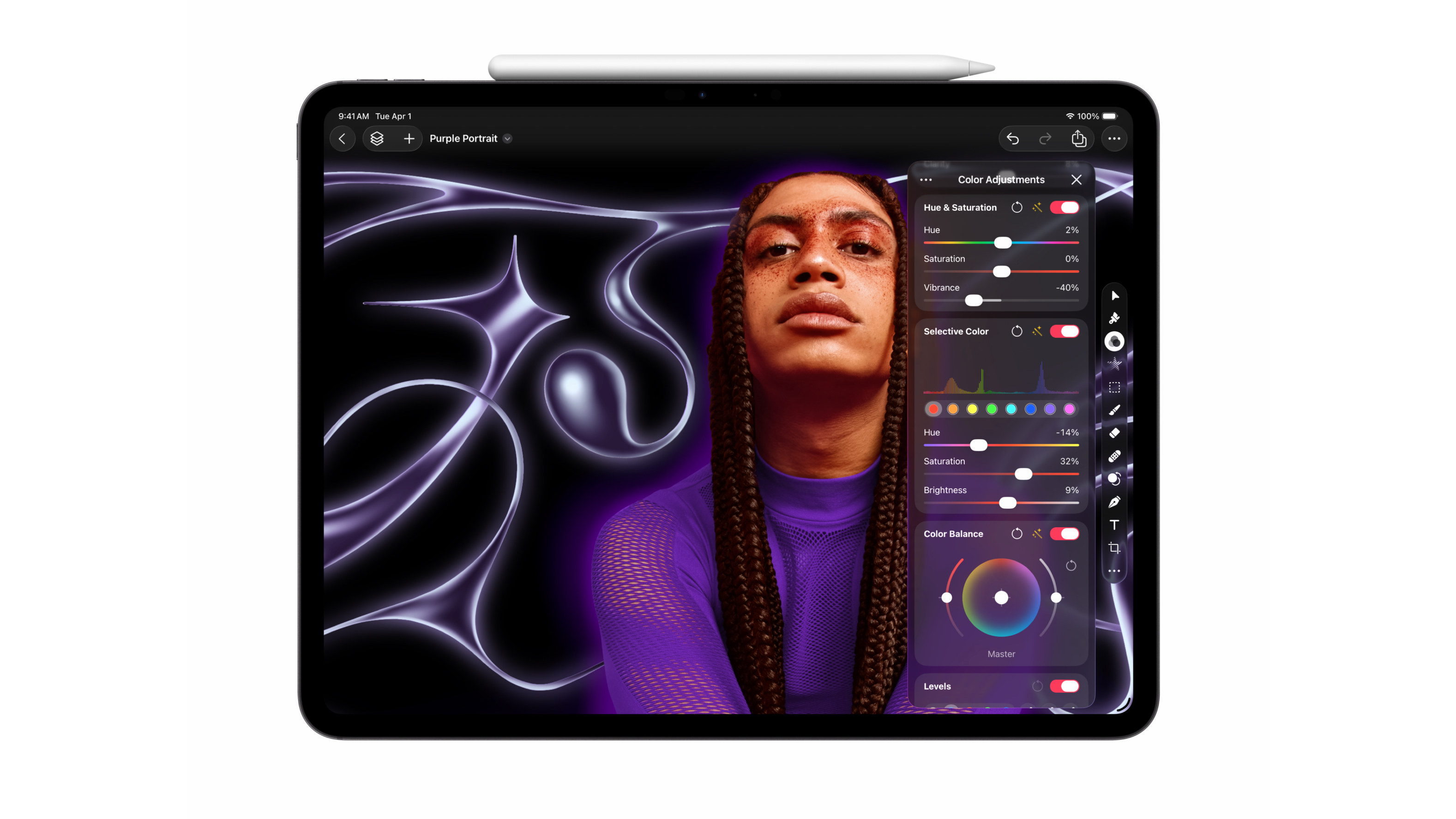 Apple Creator Studio, Pixelmator Pro for iPad