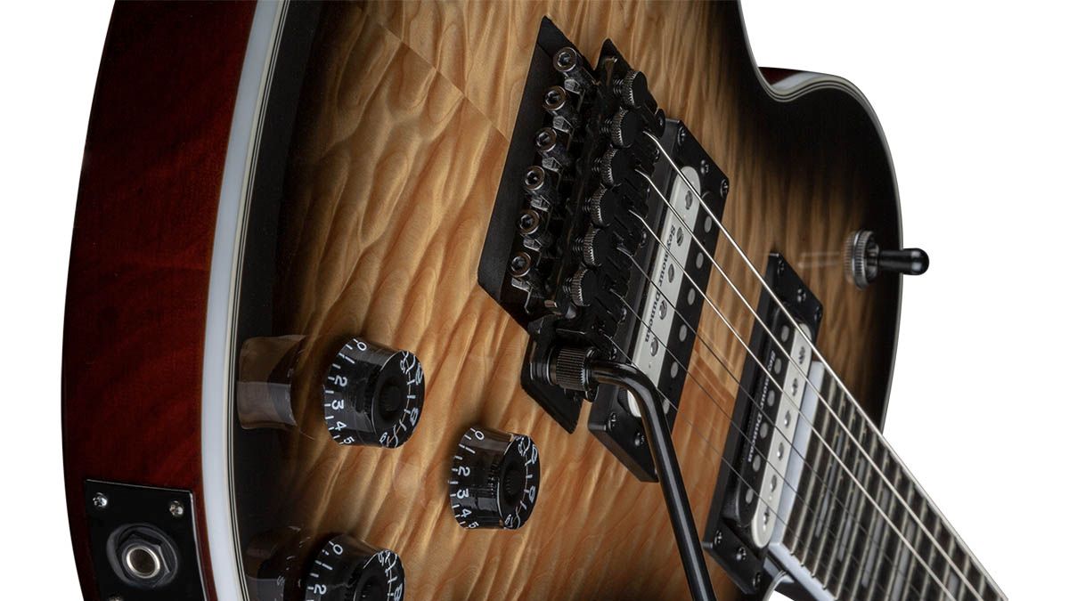 Dean Thoroughbred Select w/quilted maple, floyd rose