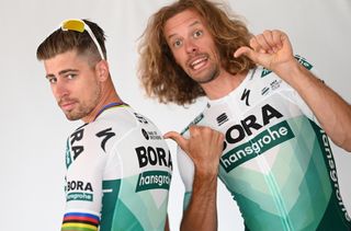 Peter Sagan and Daniel Oss model the new kit