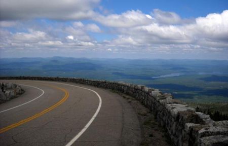 The view from near the summit on the Whiteface/Wilmington 100K course.