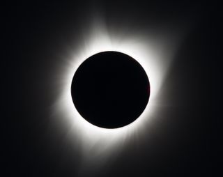 A view of the total solar eclipse that occurred on Aug. 21, 2017, as seen from Oregon.