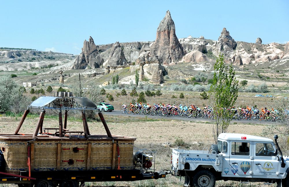 Scenery from along the route of stage 2 at the Tour of Turkey.