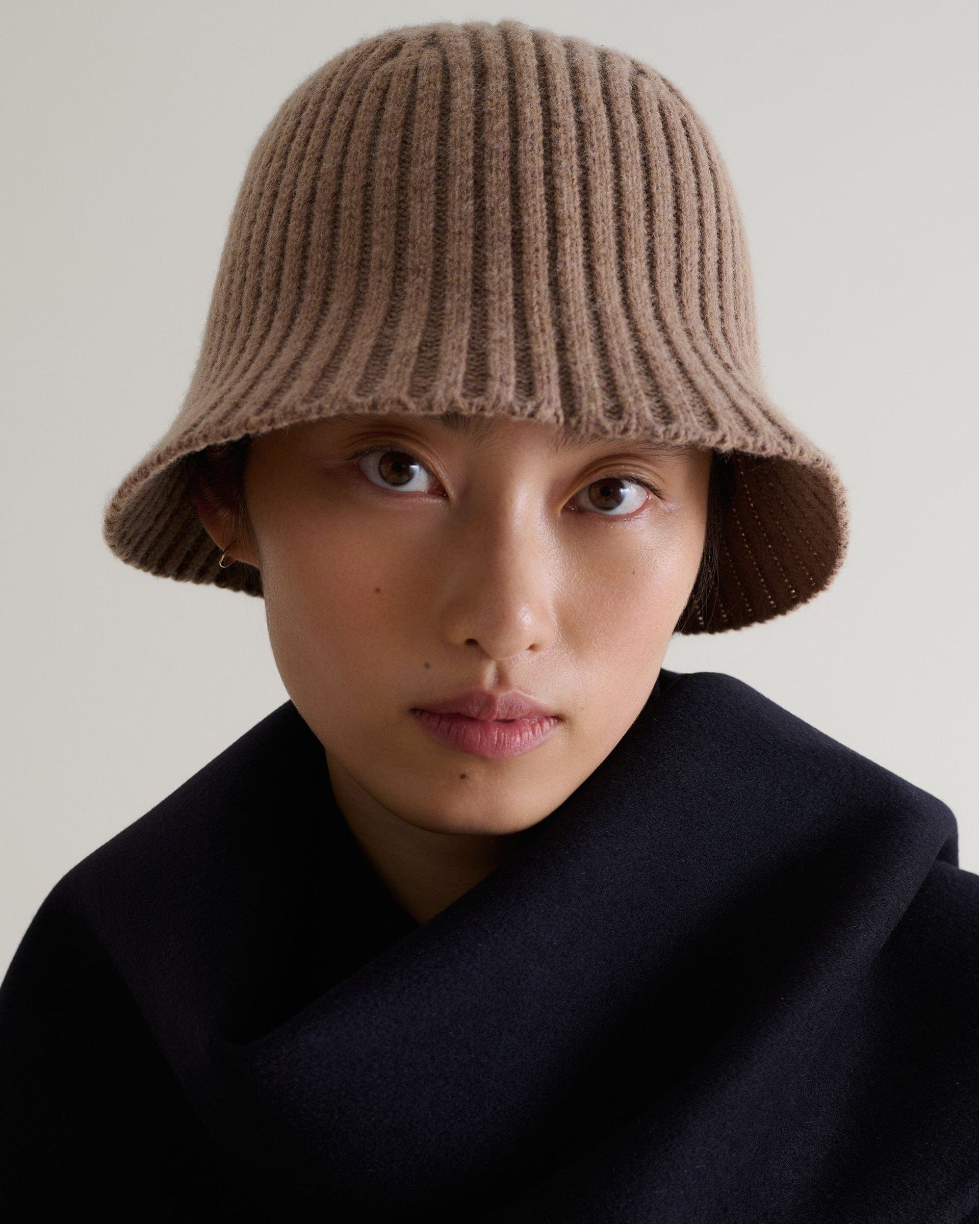 Rise & Fall, Wool Ribbed Knit Bucket Hat