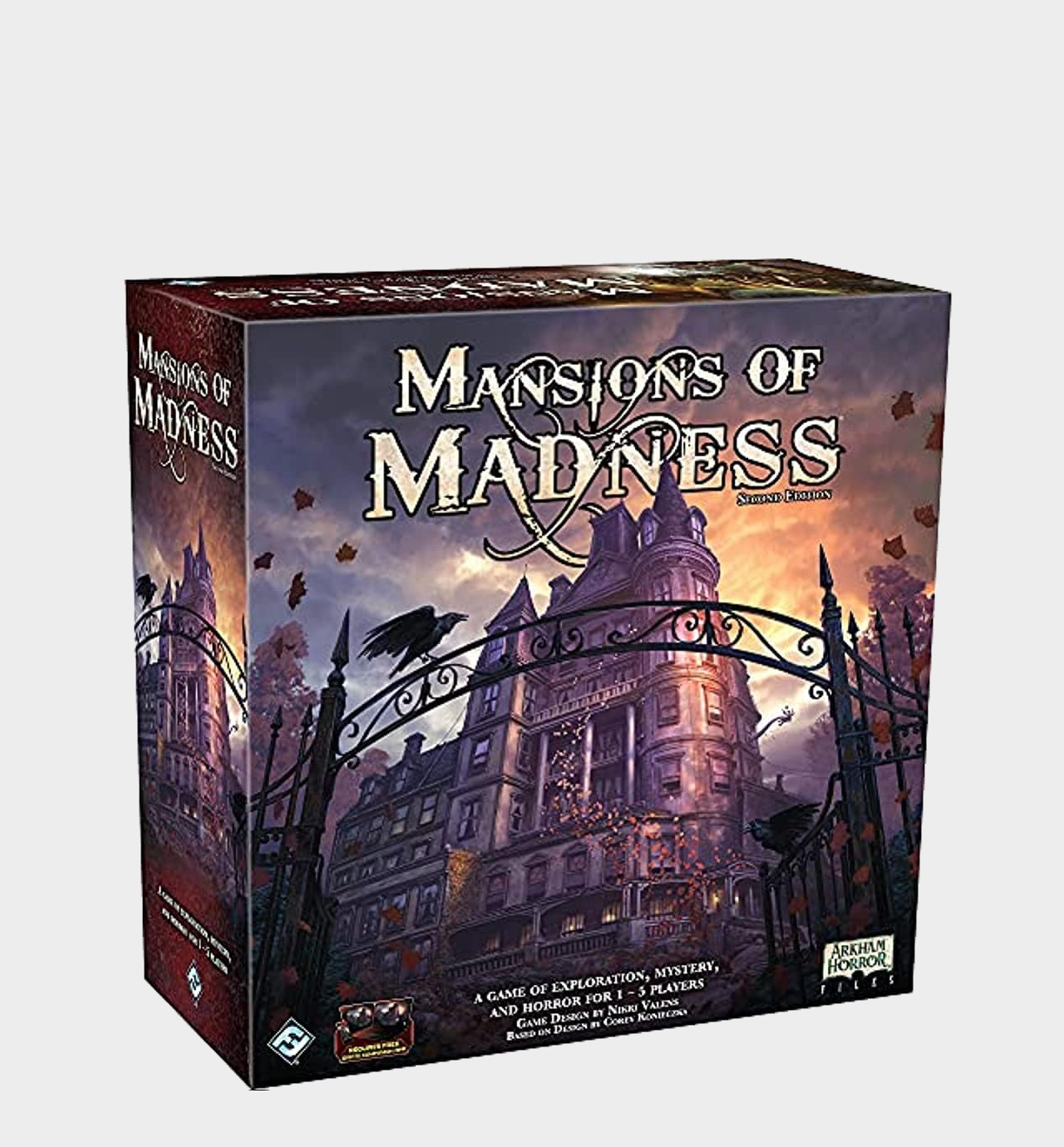 Mansions of Madness box on a plain background