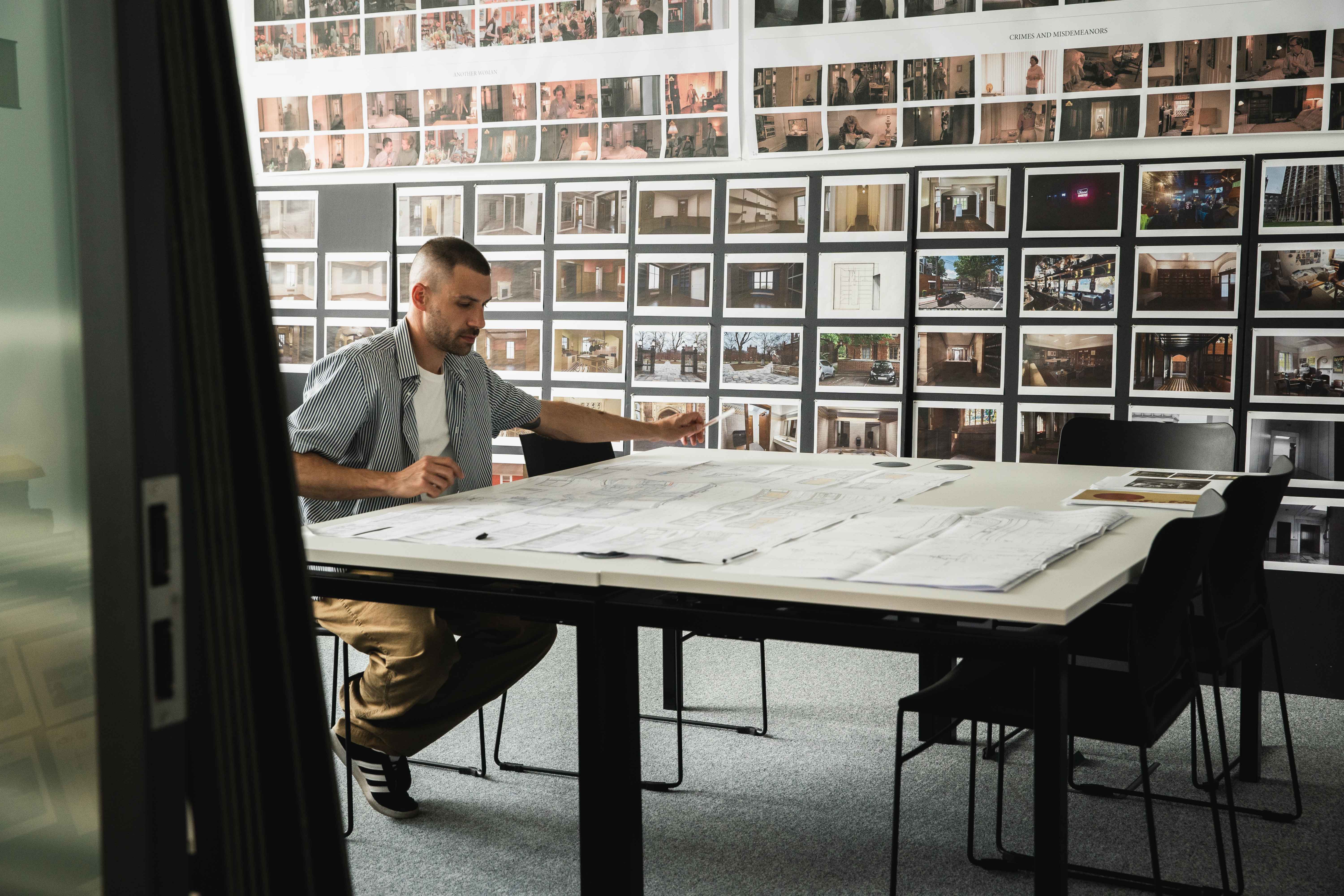 Behind the scenes at the After the Hunt set with Stefano Baisi the production designer