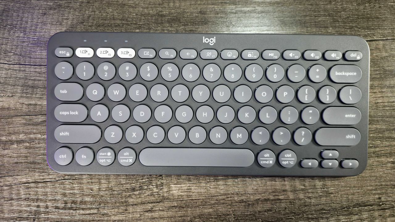 Image of the Logitech Pebble Keys 2 (K380s) wireless keyboard.