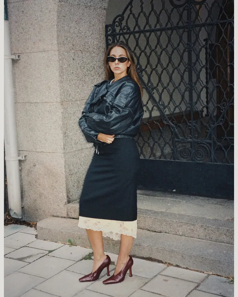 double layer skirt trend