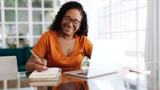 Woman writing