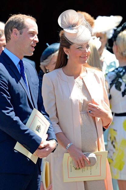 Kate Middleton Dresses Baby Bump In Jenny Packham At Queen's Coronation Service