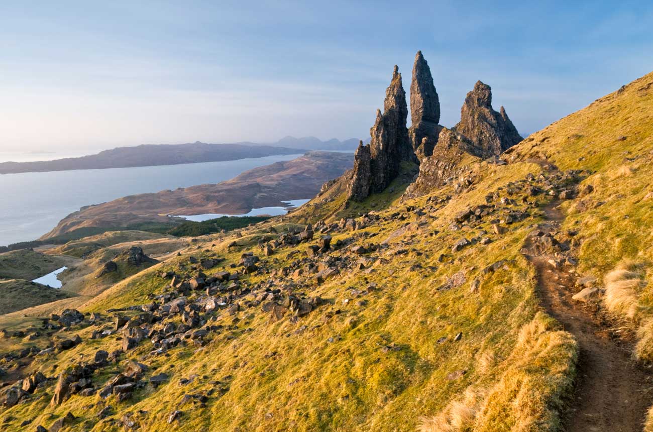 The Old Man of Storr rocks on the Isle of skye