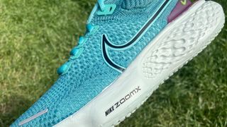 a photo of the upper on the Nike ZoomX Invincible Run Flyknit 2