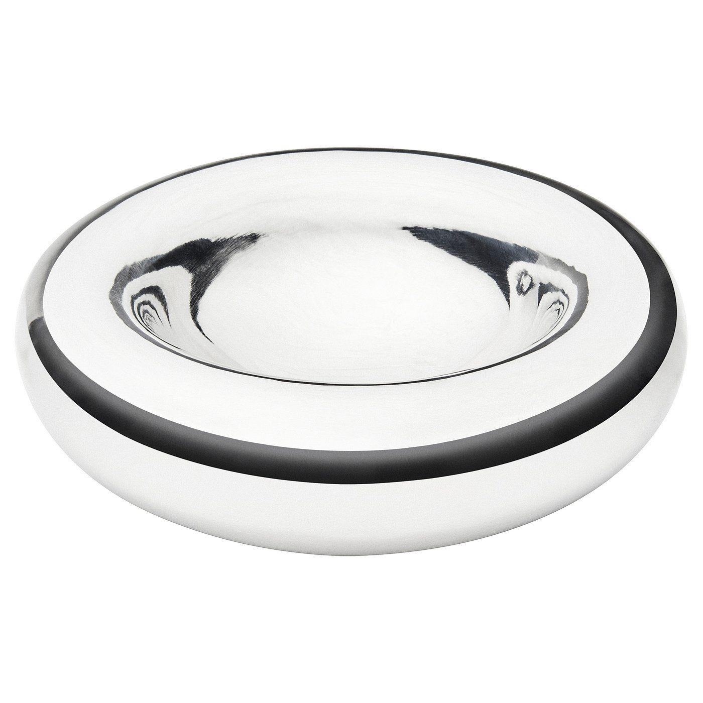 Ikea stainless steel circular decorative dish