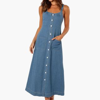 Denim midi dress from Nordstrom