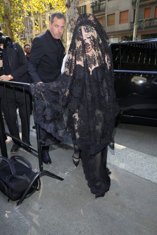 Madonna attends the Dolce & Gabbana show