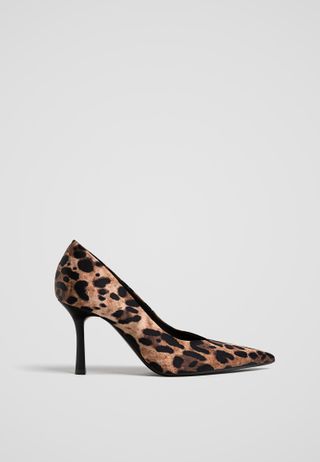 Leopard Print High-Heel Shoes