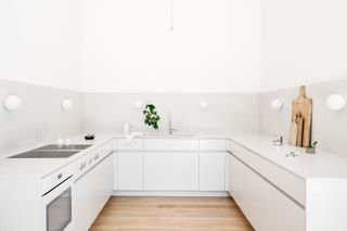 white small kitchen