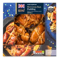 4. Aldi Specially Selected fruited hot cross bun pudding, 600g - View at Aldi 
Winner