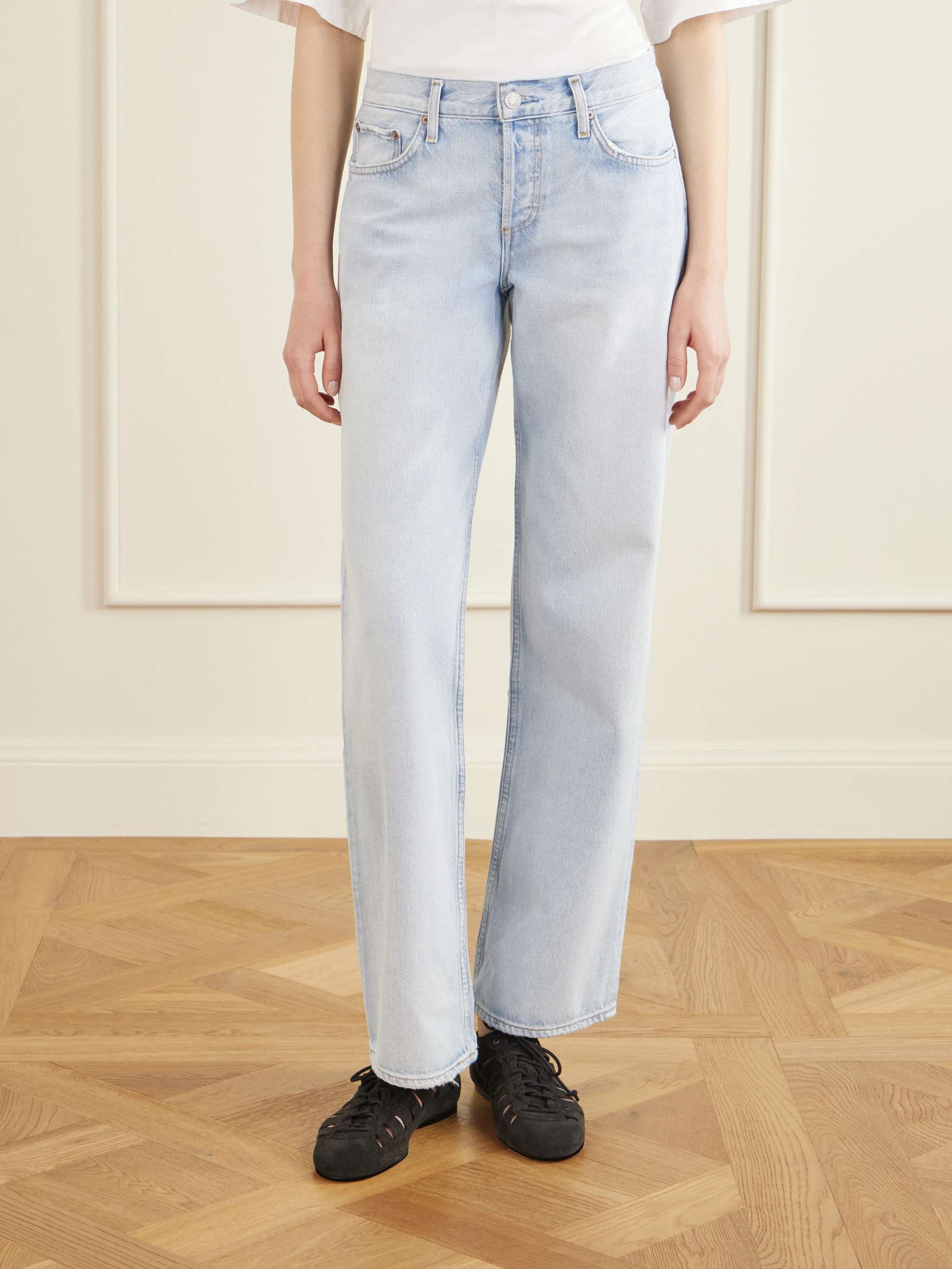 Low Rise Loose Straight-Leg Organic Jeans