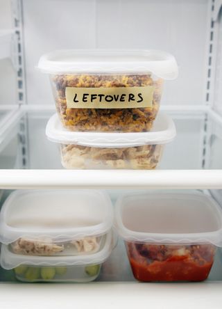 Leftovers in fridge