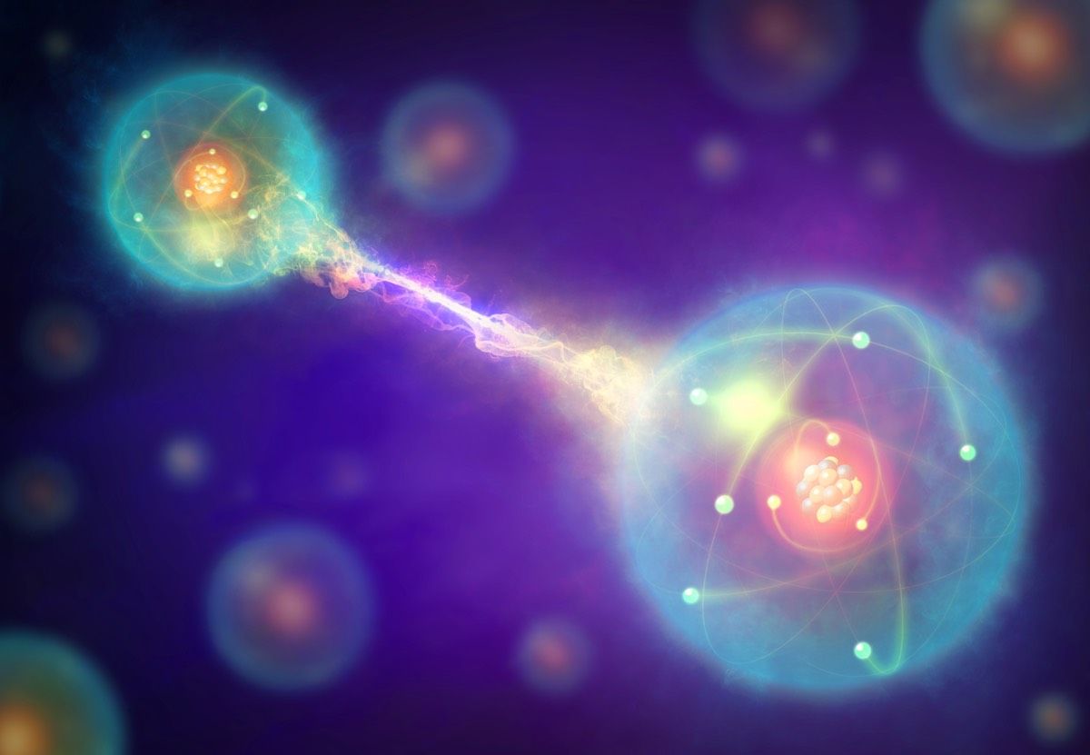 Illustration of quantum entanglement.