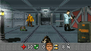 Doom RPG with scientists in a room.