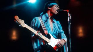 Jimi Hendrix performing August 14, 1970