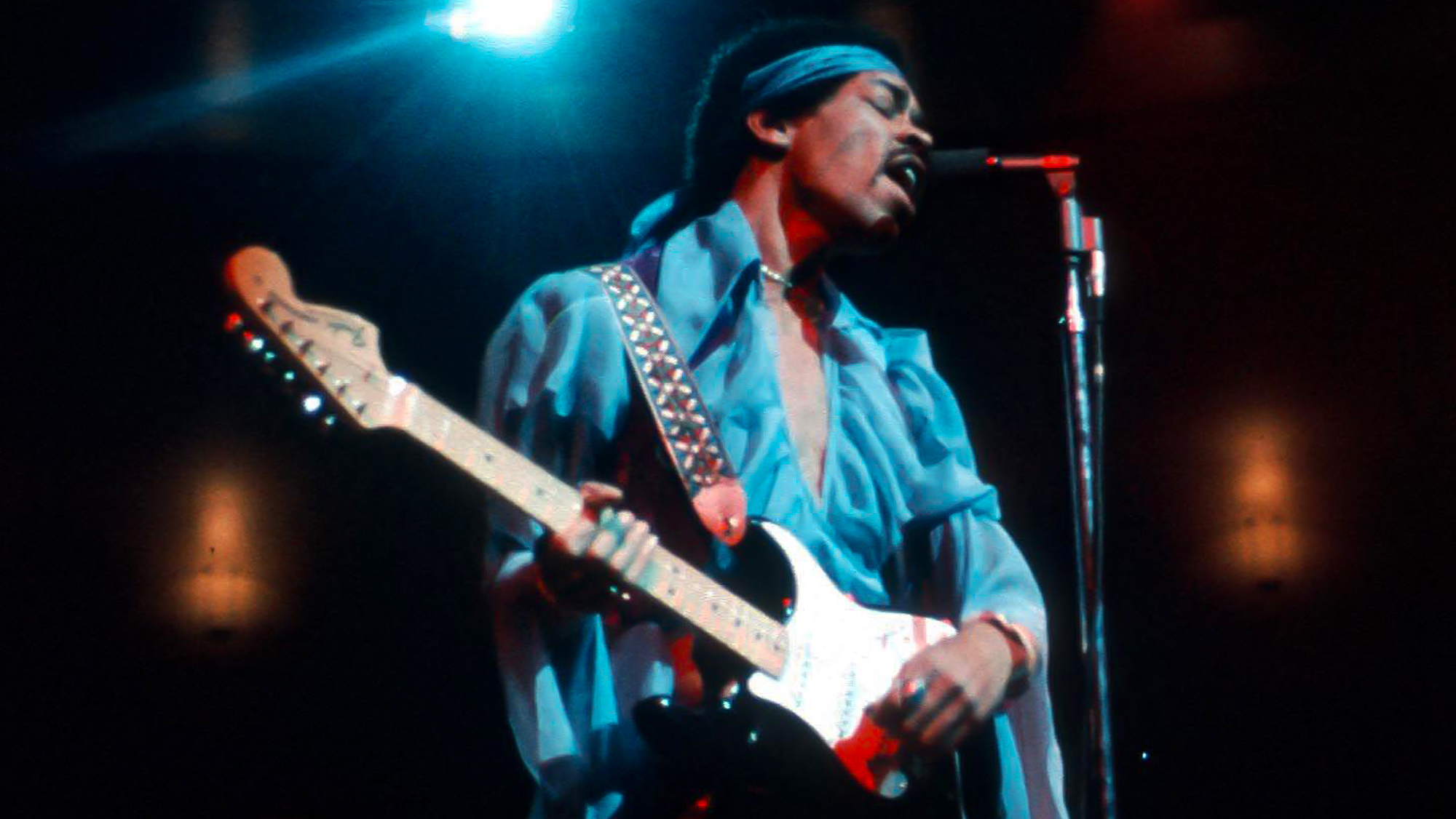 Jimi Hendrix performing August 14, 1970