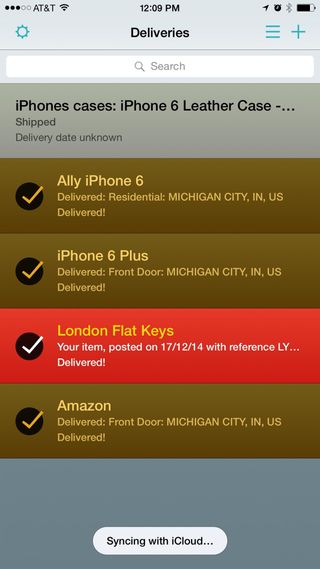 Amazing action extensions for iPhone: Deliveries