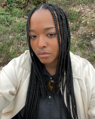 Iman Randolph with concave braids