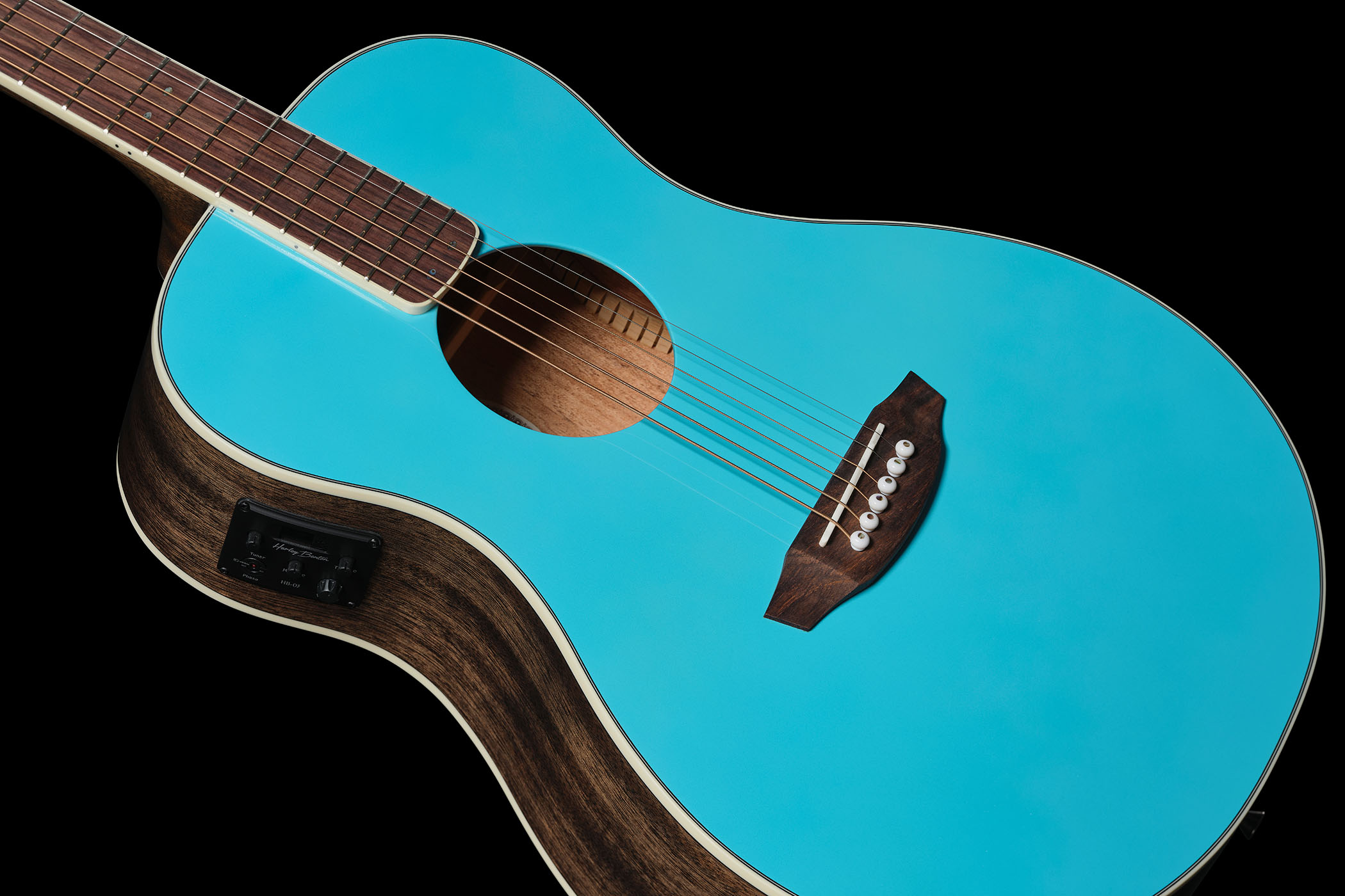 Harley Benton CLF-50E Parlor Metallic: the compact-bodied acoustic has been launched with a range of metallic finishes.