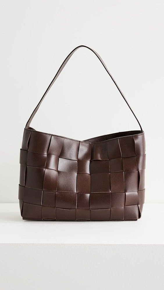 Woven Mini Tote - Chocolate
