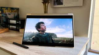 Lenovo Yoga 9i Gen 8 review unit on desk indoors