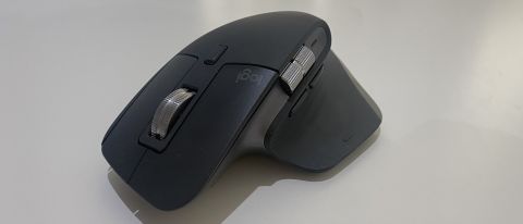 The Logitech MX Master 3S on a white table