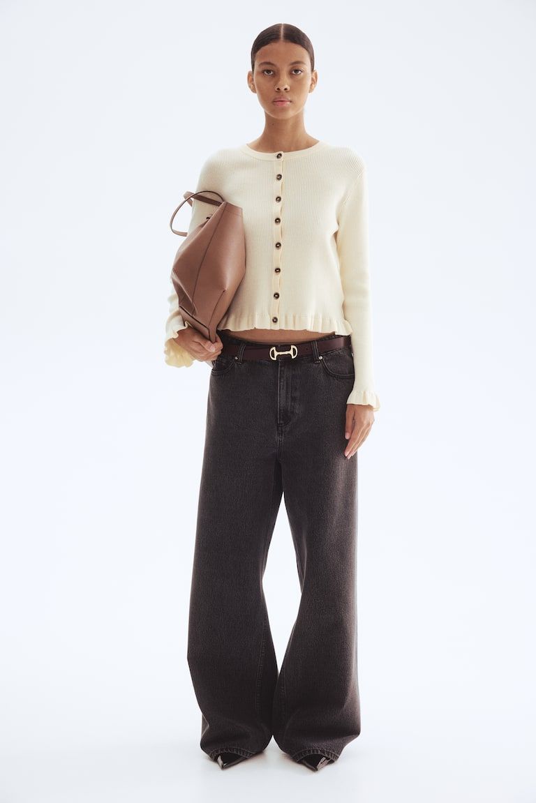 Rib-Knit Cardigan