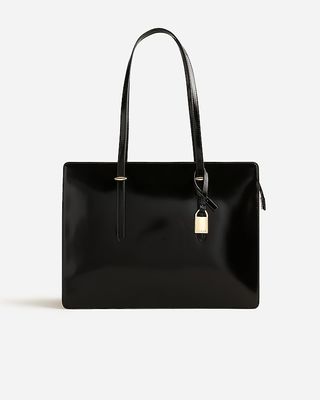 Edie structured bag in Italian leather