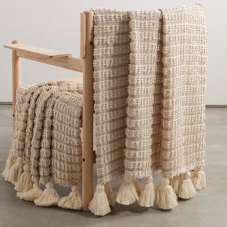 Soho Home Cassia Tasseled Cotton Throw