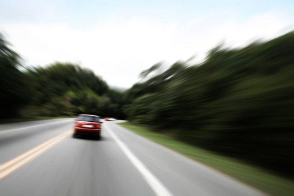 Car on the road