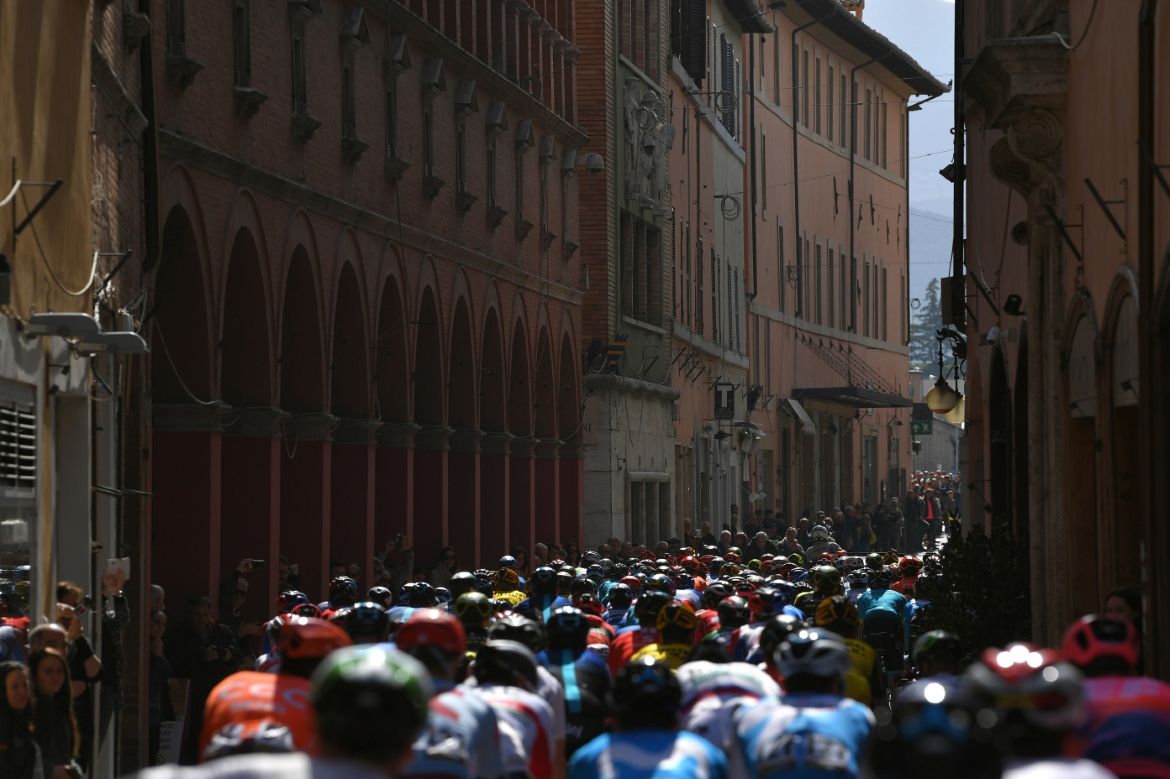 The peloton rolls out