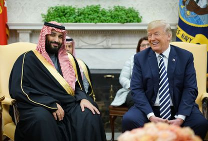 President Trump and Mohammad Bin Salman.