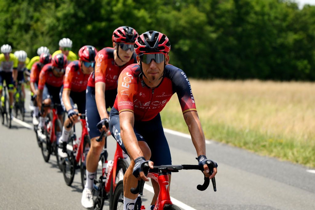 LIMOGES FRANCE JULY 08 Omar Fraile of Spain and Team INEOS Grenadiers competes during the stage eight of the 110th Tour de France 2023 a 2007km stage from Libourne to Limoges UCIWT on July 08 2023 in Limoges France Photo by David RamosGetty Images